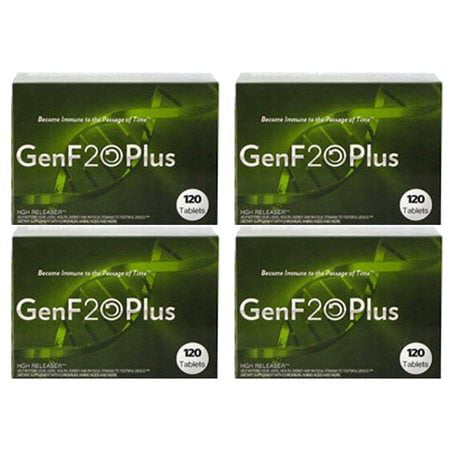 GenF20 Plus 4 Boxes Feel Young Again 480 Tablets Naturally Restore HGH