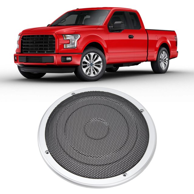 Speaker Grille Protector, Car Speaker Grill Round Universal Easy To Install 8in Black for Car RV