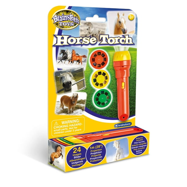 Linterna y proyector Brainstorm TOYS Horse con 24 imágenes