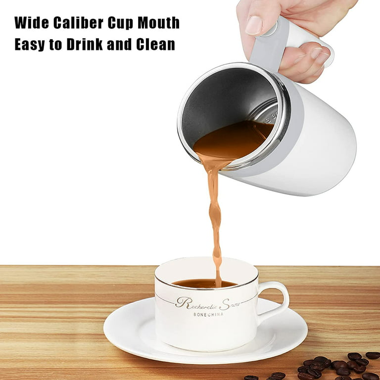  daasigwaa Self Stirring mug - Magnetic Electric Auto Mixing cup,  Shaker Bottle, Vortex Mixer for Office/Kitchen/Travel/Home Coffee/Tea/Hot  Chocolate/Milk-520 ml/17.6 oz(Black) : Home & Kitchen