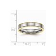 thumbnail image 2 of 4mm Titanium Polished Yellow Ip Grooved Comfort Back Ring - Size 8, 2 of 4