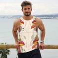 thumbnail image 6 of Cauagu Frog Sitting On Mushroom Print Men's Sleeveless Muscle Shirts,Tank Tops Quick Dry Workout Tank Top Gym Muscle Tee Fitness Bodybuilding T Shirt for Men-X-Large, 6 of 7