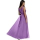 thumbnail image 2 of Vestido largo de dama de honor con cuello en V para mujer, vestido de baile de graduación, fiesta de noche, cóctel, vestidos largos divididos, 2 of 4