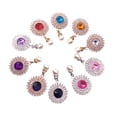 thumbnail image 2 of 10 Uds. de colgantes de diamantes de imitación, botones de diamantes de imitación, accesorios de aleación, broche de 24mm, adornos para perfecl Broche Botones, 2 of 8