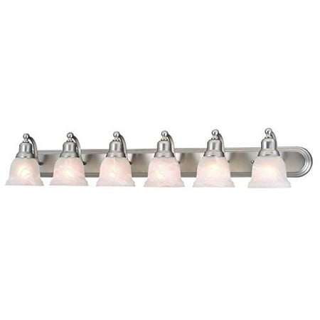 Lasalle 6 Light Brushed Nickel Bathroom Vanity Fixture