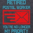 thumbnail image 3 of CafePress - Retired Postal Worker Graphic: Long Sleeve T Shirt - Mens Hooded Shirt, 3 of 3