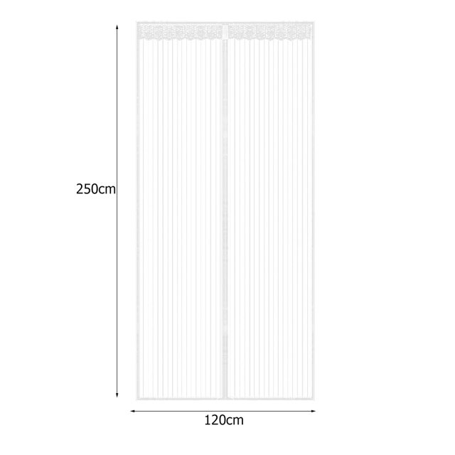 Verano Anti Mosquito Insecto Mosca Cortinas Net Puerta Pantalla (Blanco 120x250cm) Likrtyny Libre de BPA