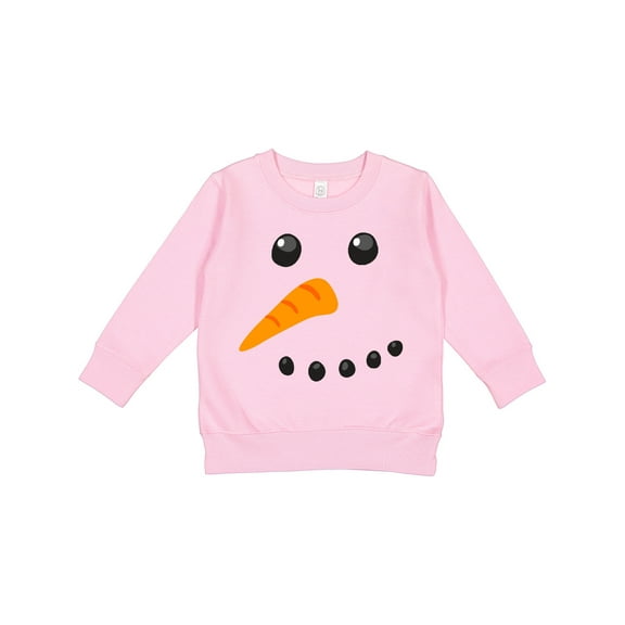 Inktastic Snowman Face Toddler Sweatshirt