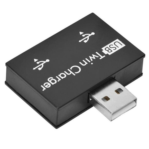 Bewinner Mini USB Hub Kit de Conversión de Adaptador de Divisor de Cargador Doble USB de 2 Puertos A