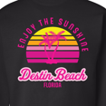 thumbnail image 3 of Inktastic Summer Enjoy the Sunshine Destin Beach Florida in Pink Adult Sweatshirt, 3 of 4