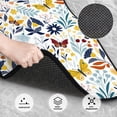 thumbnail image 3 of Naloa Flowers Butterfly Car Foot Mat Set of 4 Pieces - Universal Floor Liner Neoprene Full Set Floor Mats for Cars Trucks SUV, 3 of 7