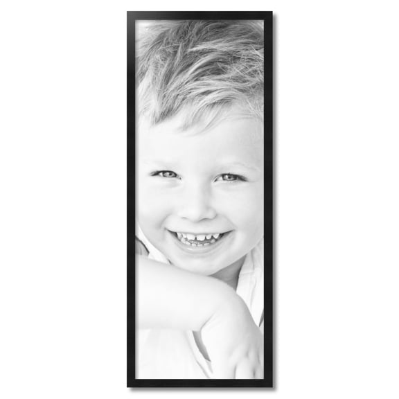 ArtToFrames 15" x 41" Black Picture Frame, 15x41 inch Black Wood Poster Frame (WOM-5139)