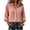 Pink, variant on Gaukiv Womens Shirts Three Quarter Sleeve Collared Blouse Loose Fit Summer Tops Black XL