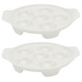 thumbnail image 1 of 2Pcs Baking Pan Conch Baking Dish Snail Dish Practical Barbecue Pan (White), 1 of 8