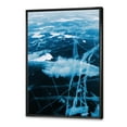 thumbnail image 3 of Designart 'White and Blue Ice Structure I' Modern Framed Canvas Wall Art Print, 3 of 5
