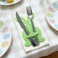 thumbnail image 5 of dajkiuy 4Pcs Easter Bunny Cutlery Pouch Set, Rabbit Silverware Holders, Cutlery Storage Bags, Festive Table Decor, Holiday Table Supplies, Easter Dinnerware Accessories, Spring Party Favors, 5 of 6