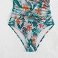 thumbnail image 3 of One Piece Swimsuit Women Graphic Color Block Print Bathing Suits Athletic Modest Swimwear, 3 of 4