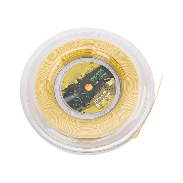 Tennis String, 200m Double Ribbed Design Polyester Tennis Racquet String 1.25mm Wire Diameter for Amateur, Daily Training
