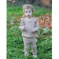 thumbnail image 6 of Arshiner Toddler Girls 2 Piece Fall Outfits Ruffle Trim Long Sleeve Pullover Sweatshirts and Pants, 6 of 6