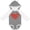Granite & White w Ears, variant on Inktastic Love, Romance, Hearts, Valentine - Red Girls Long Sleeve Baby Bodysuit