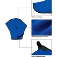 thumbnail image 3 of Guantes de agua de malla para remo, natación, fitness, aeróbic acuático y entrenamiento de resistencia para hombres, mujeres y niños, color azul tesoro, 1 unidad., 3 of 5