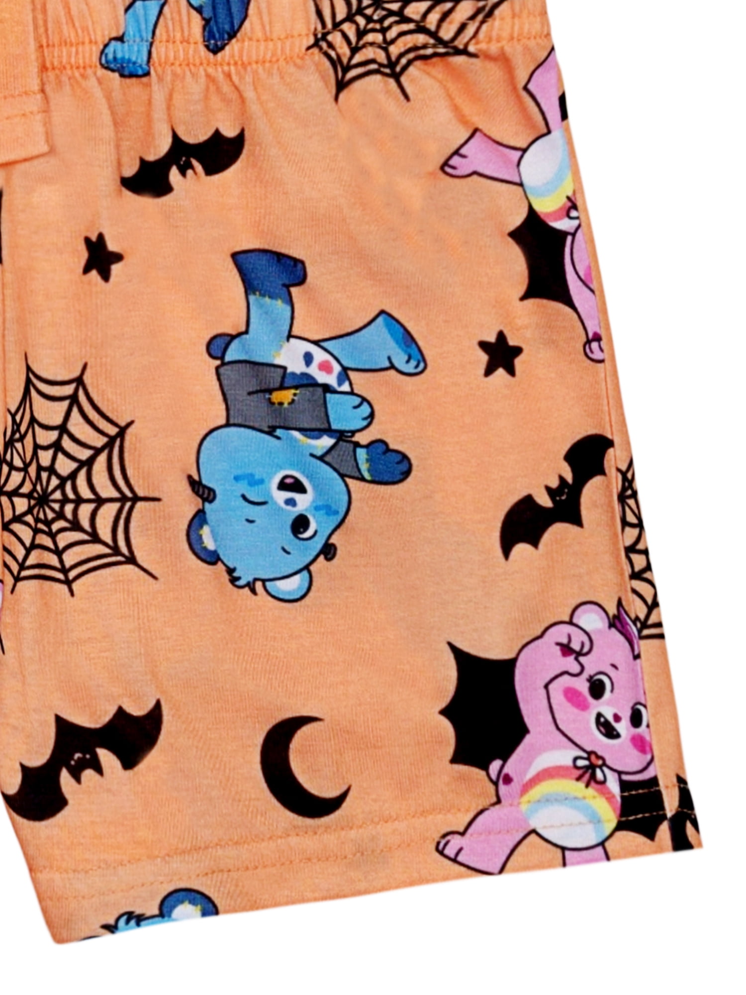 Care Bears Girls Short Sleeve Top and Short Pajama Set, 2-Piece, Sizes 4-12