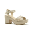 thumbnail image 4 of Zapatilla Para Mujer Fiesta Oficina Formal Color Charol Clay beige 25.5, 4 of 7