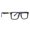 Black1, variant on Classic Square Non-Prescription Eyeglasses Light PC Frame Fashion Decorative Flat Lens Glasses