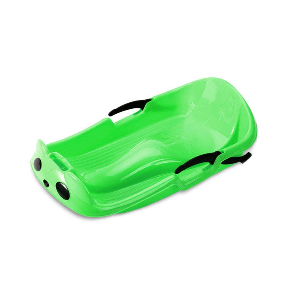 Thickened Sled Snowboard Grass Skiing Car Sliding Plate with Brake For Kids by