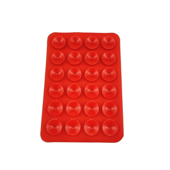 Universal Adhesive Suction Cup Bracket Durable Silicone Suction Pad Cellphone Stand Mobile Phone Fixed Pad Silicone Rubber Sucker Pad RED