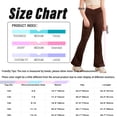 thumbnail image 6 of iiniim Kids Girl's Bootcut Leggings High Waist Soft Stretch Yoga Pants Wide Leg Flare Pants Bell Bottoms Size 5-14 Brown 5-6, 6 of 7