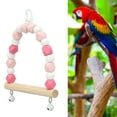 thumbnail image 4 of Hanging Swing Toy, Hook Birds Swing Toy Wooden Beads Bell  For Finches, 4 of 8