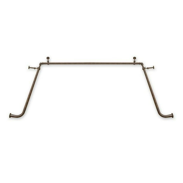 5/8" Bay Window Adjustable Curtain Rod