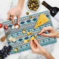 thumbnail image 4 of Ikat Cutting Board, Watercolor Style Creative Pattern with Shapes Print, Decorative Tempered Glass Cutting and Serving Board, in 3 Sizes, by Ambesonne, 4 of 5