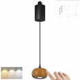 thumbnail image 1 of FSLiving Lampe de Pendaison Réglable en Hauteur Piste de Levage Rétractable en J Lumière LED Dimmable Tactile Manuelle Gradateur Intérieur Lot Lumière Accent Citrouille 3 Couleurs Mini Lampe de Downlight, Orange - 1 Ensemble, 1 of 8