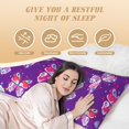 thumbnail image 6 of Naloa Bright Butterflies Body Pillow Cover, Pillowcases with Hidden Zipper Breathable Long Pillow Case (Pillows are not included,20x54 inch), 6 of 7