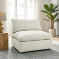 thumbnail image 2 of Modular Sofa Middle Chair, Beige, Fabric, Modern Contemporary, Living Lounge Cafe Room Hotel Lobby Hospitality, 2 of 8