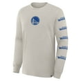 thumbnail image 4 of Men's Fanatics Cream Golden State Warriors Crossover Collection Ball Screen Action Premium Long Sleeve T-Shirt, 4 of 5