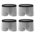 thumbnail image 2 of Posijego 4 Pack Men's Underwear Stretch Breathable Boxer Briefs for Men Short Leg Comfortable Soft Underpants, 2 of 3