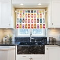 thumbnail image 5 of Yayeee Kitchen Curtains Tier Pair Light Filtering 27"x24" Rod Pocket Short Cafe Window Panel, Orange Jar, 5 of 7