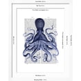 thumbnail image 5 of Art.com Blue Octopus 3 Art Print by Fab Funky, White Frame Wall Art, 32" x 40", 5 of 5