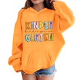 thumbnail image 4 of Ruyang Kids Girls Preppy Pullover Hoodie with Pockets Cute Letter Graphic Oversized Hooded Sweatshirts Long Sleeve Fall Tops, 4 of 7