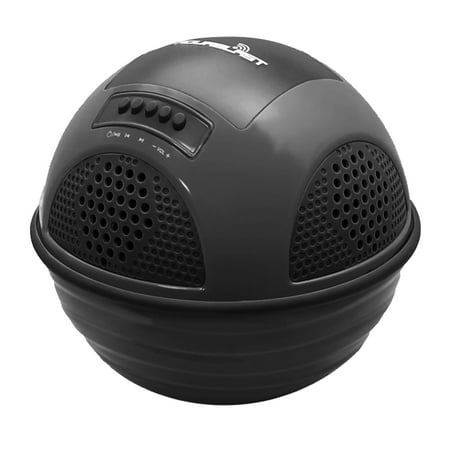 Aqua Blast BT Floating Pool Speaker System with Built-in Battery and Music Streaming (Black