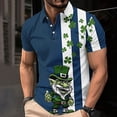 thumbnail image 2 of BiZtdJrK Mens St Patricks Day Polo Tshirts Novelty Wine Glass Graphic Golf Tops Casual Button Lapel Short Sleeve Tennis Shirts 2025 Vacation Outfits Multicolor XXL, 2 of 4