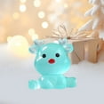thumbnail image 6 of JWshufel 12 Pack Mini Christmas Ornaments Christmas Decorations Christmas Tree Ornaments Luminous Reindeer Statue Indoor Outdoor Decoration Desktop Garden Craft 1 in Blue, 6 of 6