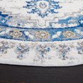 thumbnail image 3 of SAFAVIEH Shivan Henrika Traditional Distressed Area Rug, Ivory/Blue, 6'7" x 6'7" Round, 3 of 8