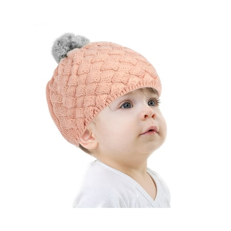 Beanie Hat for Baby by Zodaca Newborn Boy Girl Crochet Warm Winter Stretchy Knit - (Best Stretchy Wrap For Newborn)