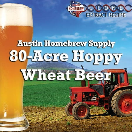 Austin Homebrew Clone Recipe 80-Acre Hoppy Wheat Beer (6D) - (Best Extract Beer Recipes)
