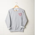 thumbnail image 5 of Embroidered Hand Drawn Heart | Sweatshirt, 5 of 6