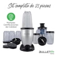 thumbnail image 4 of Licuadora Procesador De Alimentos Profesional Potentete 350w Bulletpro Nevashel Ad-05 Kit De 21 Piezas Con Tapa Para Llevar, Uso Batir,, 4 of 5